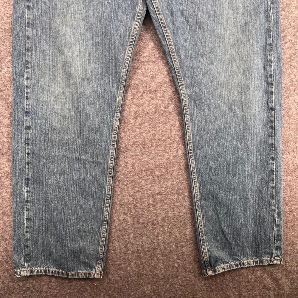 Levis 559 Relaxed Straight Jeans Mens 42x32 Medium‎ Wash Blue Denim 100% Cotton